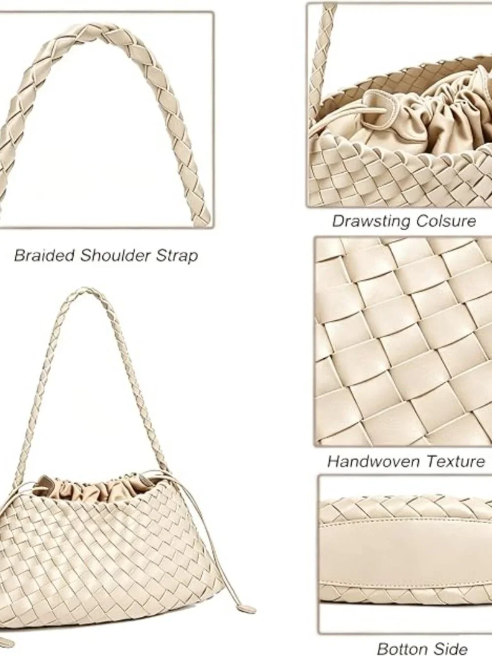 Woven Shoulder Hobo Bag - NWOT